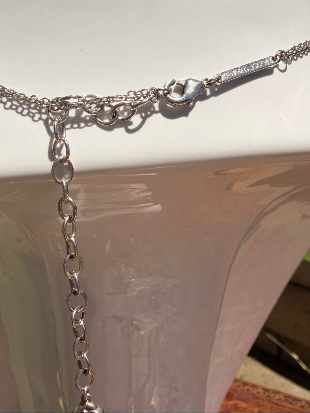 🦋Kendra Scott Hadley Silver Layered Butterfly Necklace - Picture 6 of 6